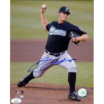 Josh Johnson Miami Marlins Signed 8x10 Glossy Photo JSA Authenticated