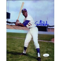 Sweet Lou Johnson Los Angeles Dodgers Signed 8x10 Glossy Photo JSA Authenticated