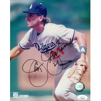Jay Johnstone Los Angeles Dodgers Signed 8x10 Glossy Photo JSA Authenticated