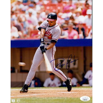 David Justice Atlanta Braves Signed 8x10 Glossy Photo JSA Authenticated