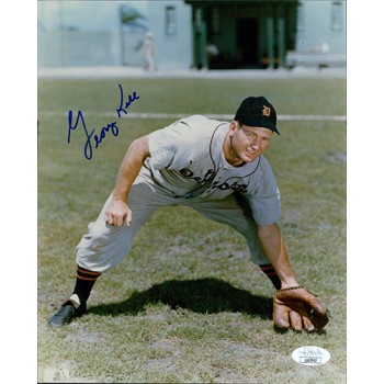 George Kell Detroit Tigers Signed 8x10 Glossy Photo JSA Authenticated
