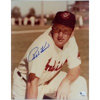 Ralph Kiner Cleveland Indians Signed 8x10 Glossy Photo Global Authenticated