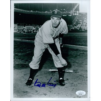 Clyde King Brooklyn Dodgers Signed 8x10 Glossy Photo JSA Authenticated