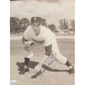 Sandy Koufax Brooklyn Dodgers Signed 11x14 Cardstock Photo JSA Authenticated