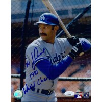 Ken Landreaux Los Angeles Dodgers Signed 8x10 Glossy Photo JSA Authenticated