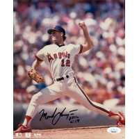 Mark Langston California Angels Signed 8x10 Glossy Photo JSA Authenticated