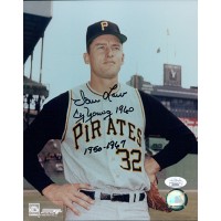 Vern Law Pittsburgh Pirates Signed 8x10 Glossy Photo JSA Authenticated
