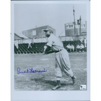 Buck Leonard Signed Negro League Homestead Grays 8x10 Photo Global Authenticated