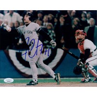 Jim Leyritz New York Yankees Signed 8x10 Photo JSA Authenticated