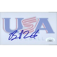 Brent Lillibridge Team USA Signed 3.5x6 Glossy Photo JSA Authenticated