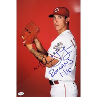 Michael Lorenzen Cincinnati Reds Signed 12x18 Glossy Photo JSA Authenticated