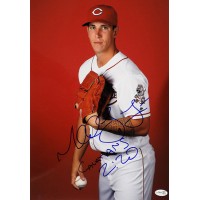 Michael Lorenzen Cincinnati Reds Signed 12x18 Glossy Photo JSA Authenticated