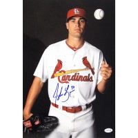 Tyler Lyons St. Louis Cardinals Signed 12x18 Glossy Photo JSA Authenticated