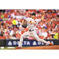 Tyler Lyons St. Louis Cardinals Signed 12x18 Glossy Photo JSA Authenticated