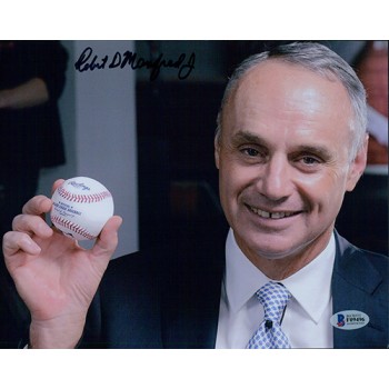 Robert Manfred MLB Commissioner Signed 8x10 Matte Photo Beckett Authenticated