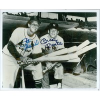Mickey Mantle and Stan Musial Signed 8x10 Glossy Photo JSA Authenticated