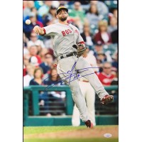 Deven Marrero Boston Red Sox Signed 12x18 Glossy Photo JSA Authenticated