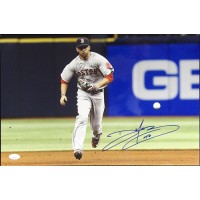 Deven Marrero Boston Red Sox Signed 12x18 Glossy Photo JSA Authenticated