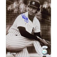 Rudy May New York Yankees Signed 8x10 Glossy Photo JSA Authenticated