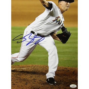 Scott McGough Miami Marlins Signed 12x18 Glossy Photo JSA Authenticated