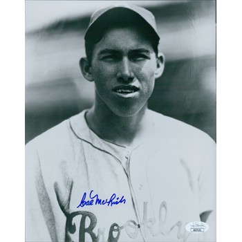 Cal McLish Brooklyn Dodgers Signed 8x10 Glossy Photo JSA Authenticated