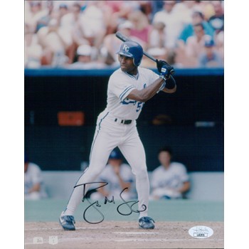 Brian McRae Kansas City Royals Signed 8x10 Glossy Photo JSA Authenticated