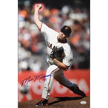 Mark Melancon San Francisco Giants Signed 12x18 Glossy Photo JSA Authenticated