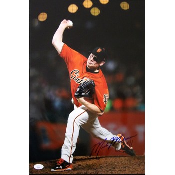 Mark Melancon San Francisco Giants Signed 12x18 Glossy Photo JSA Authenticated