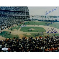 New York Mets 1967 Signed 8x10 Matte Photo by 5 JSA Authenticated Charles Otis