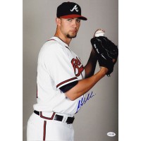 Mike Minor Atlanta Braves Signed 12x18 Glossy Photo JSA Authenticated