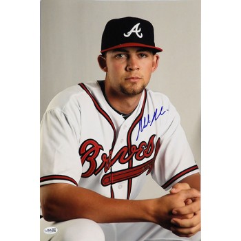 Mike Minor Atlanta Braves Signed 12x18 Glossy Photo JSA Authenticated