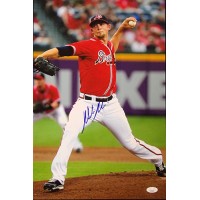 Mike Minor Atlanta Braves Signed 12x18 Glossy Photo JSA Authenticated