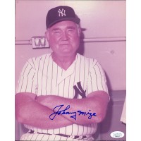Johnny Mize New York Yankees Signed 8x10 Glossy Photo JSA Authenticated