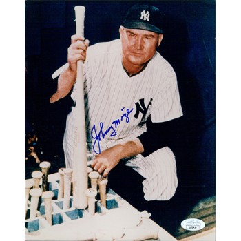 Johnny Mize New York Yankees Signed 8x10 Glossy Photo JSA Authenticated