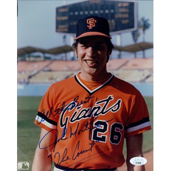 John Montefusco San Francisco Giants Signed 8x10 Glossy Photo JSA Authenticated