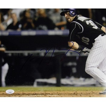 Tom Murphy Colorado Rockies Signed 12x18 Glossy Photo JSA Authenticated