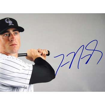 Tom Murphy Colorado Rockies Signed 12x18 Glossy Photo JSA Authenticated