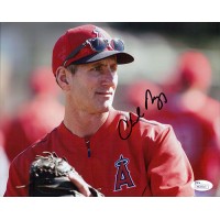 Charles Nagy Los Angeles Angels Signed 8x10 Matte Photo JSA Authenticated
