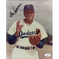 Don Newcombe Brooklyn Dodgers Signed 8x10 Glossy Photo JSA Authenticated