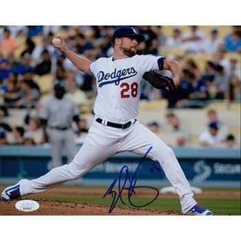 Bud Norris Los Angeles Dodgers Signed 8x10 Matte Photo JSA Authenticated