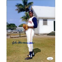 John Blue Moon Odom Oakland Athletics Signed 8.5x10 Paper Photo JSA  Authentic