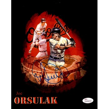 Joe Orsulak Baltimore Orioles Signed 8x10 Matte Photo JSA Authenticated