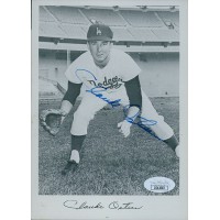 Claude Osteen Los Angeles Dodgers Signed 5x7 Page Photo JSA Authenticated