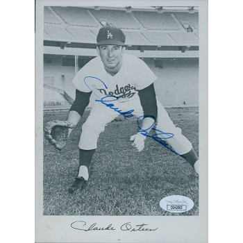 Claude Osteen Los Angeles Dodgers Signed 5x7 Page Photo JSA Authenticated