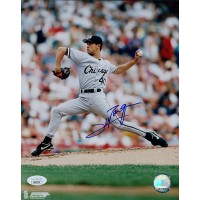 Jim Parque Chicago White Sox Signed 8x10 Glossy Photo JSA Authenticated