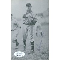 Homer Peel New York Giants Signed 3.5x5.5 Photo Page JSA Authenticated