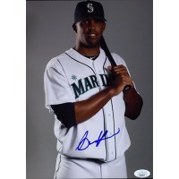 Carlos Peguero Seattle Mariners Signed 8x11 Glossy Photo JSA Authenticated
