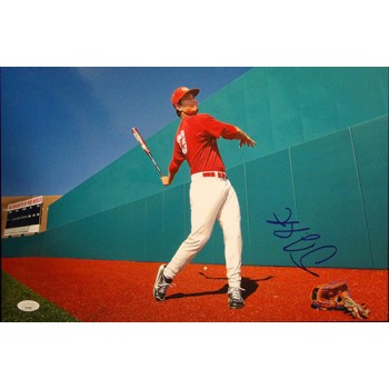 D.J. Peterson Signed 12x18 Glossy Photo JSA Authenticated