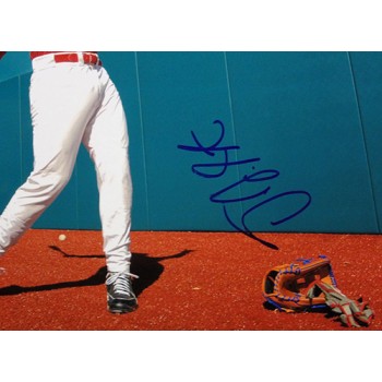 D.J. Peterson Signed 12x18 Glossy Photo JSA Authenticated