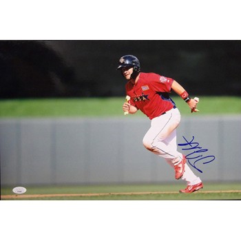 D.J. Peterson Signed 12x18 Glossy Photo JSA Authenticated